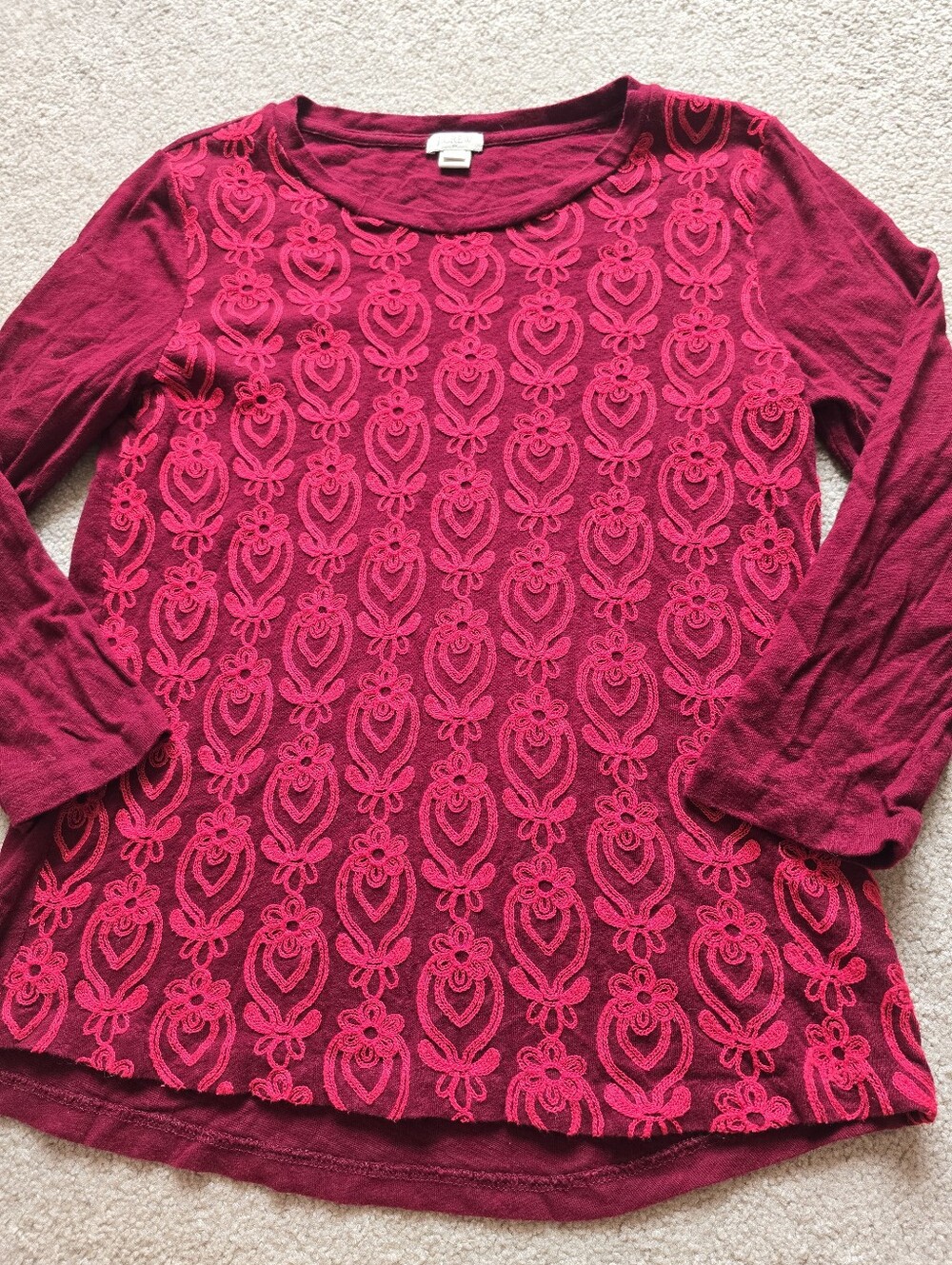 J. Crew 100% Cotton Long Sleeve Womens Size Medium